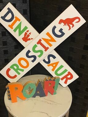 Hobby Lobby Dinosaur Bedroom Decor for Boys Kids Room Decor-Excellent Condition